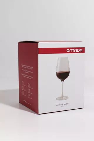 Omada 4 Pack Red Wine Glasses