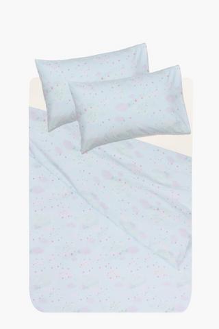 Brushed Soft Touch Clouds Winter Duvet Cover Set
