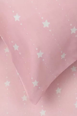 Soft Touch Printed Enchanted Stars Pillowcase