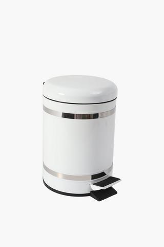 Chrome Stripe Pedal Bin