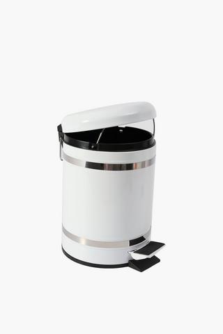 Chrome Stripe Pedal Bin