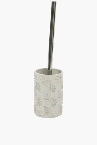 Polyresin Embossed Leaf Toilet Brush