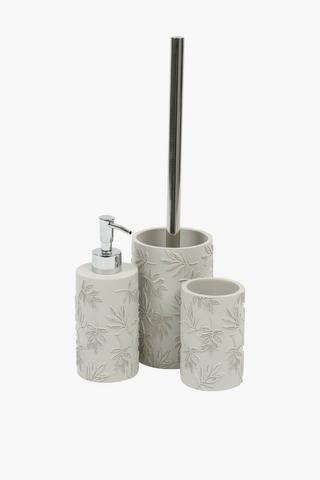 Polyresin Embossed Leaf Toilet Brush