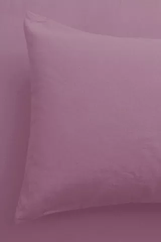 2 Pack Brushed Soft Touch Plain  Pillowcase