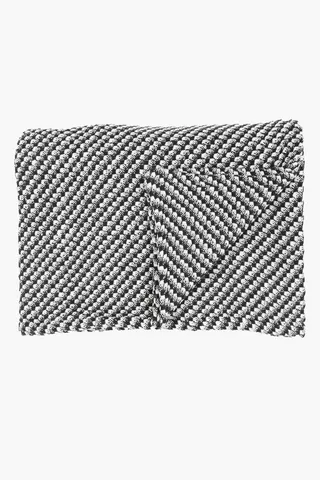 Manhattan Check Woven Jacquard Cotton Throw, 180x220cm
