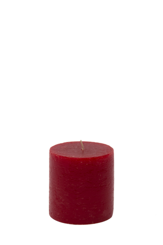 Cranberry Pillar Candle, 7,5x7cm