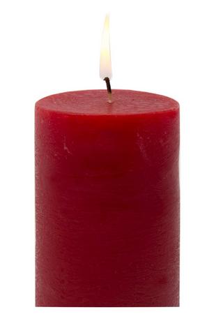 Cranberry Pillar Candle, 7,5x14cm