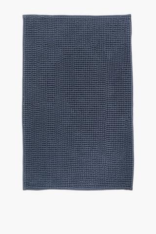 Micro Chenille Bobble Bath Mat Large, 50x80cm