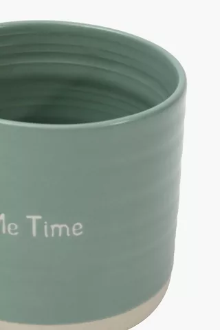 Script Stoneware Mug