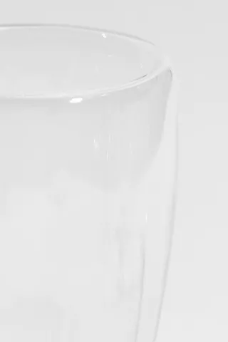 Double Wall Glass Mug, Tall
