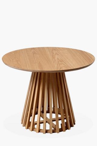 Slatted Round Coffee Table