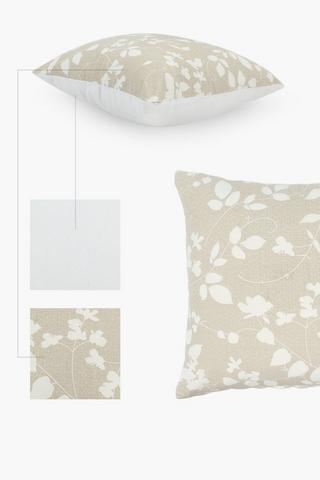 Printed Osprey Floral Scatter Cushion, 60x60cm