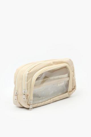 Zip Around Multi Compartment Pencil Case