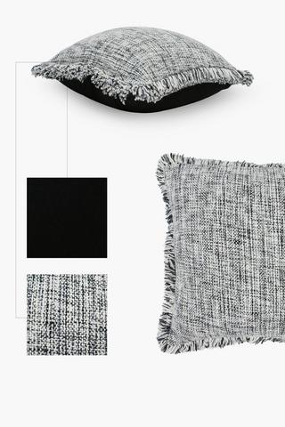 Textured Mingle Fray Scatter Cushion, 60x60cm