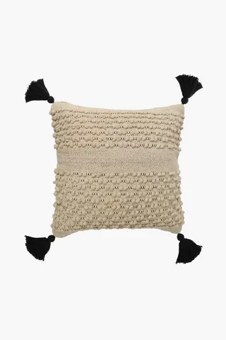 Textured Global Bobble Scatter Cushion, 50x50cm