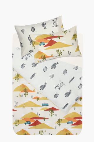 Polycotton Kalahari Desert Reversible Duvet Cover Set