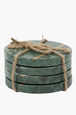 4 Pack Marble Coasters