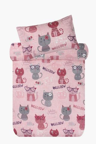 Soft Touch Kitty Kat Duvet Cover Set