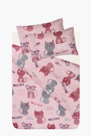 Soft Touch Kitty Kat Duvet Cover Set