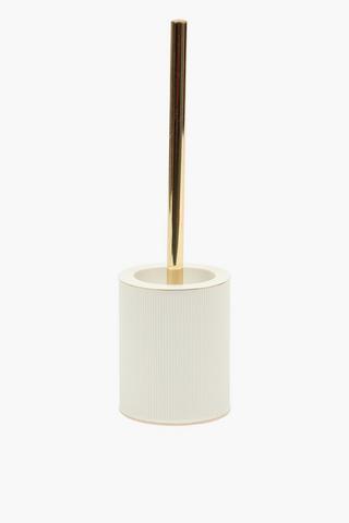 Ribbed Plated Ceramic Toilet Brush