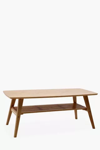 Bamboo Slat Coffee Table