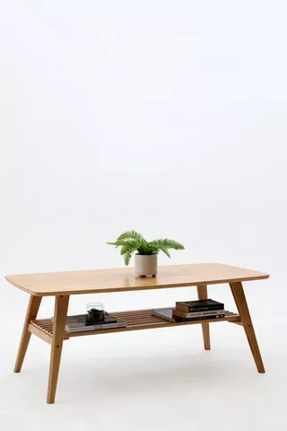 Bamboo Slat Coffee Table