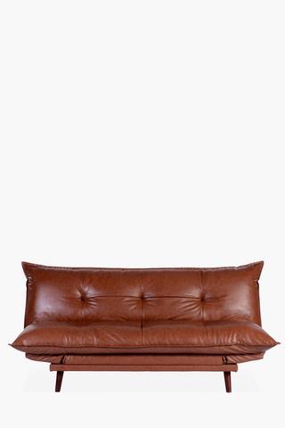 Retro PU Sleeper Sofa