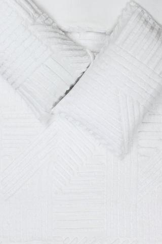 Tufted Textured Geometric Duvet Cover Set