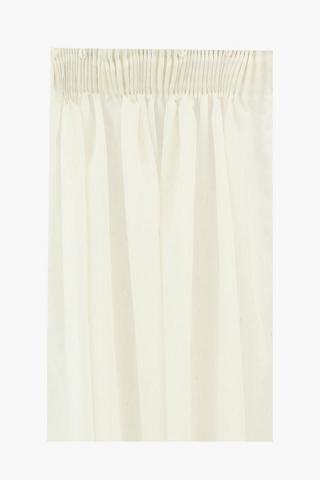 Sheer Linen Look Taped Curtain, 230x218cm