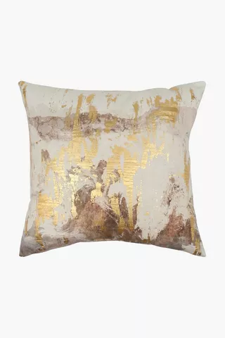 Printed Turaco Marble Scatter Cushion, 50x50cm