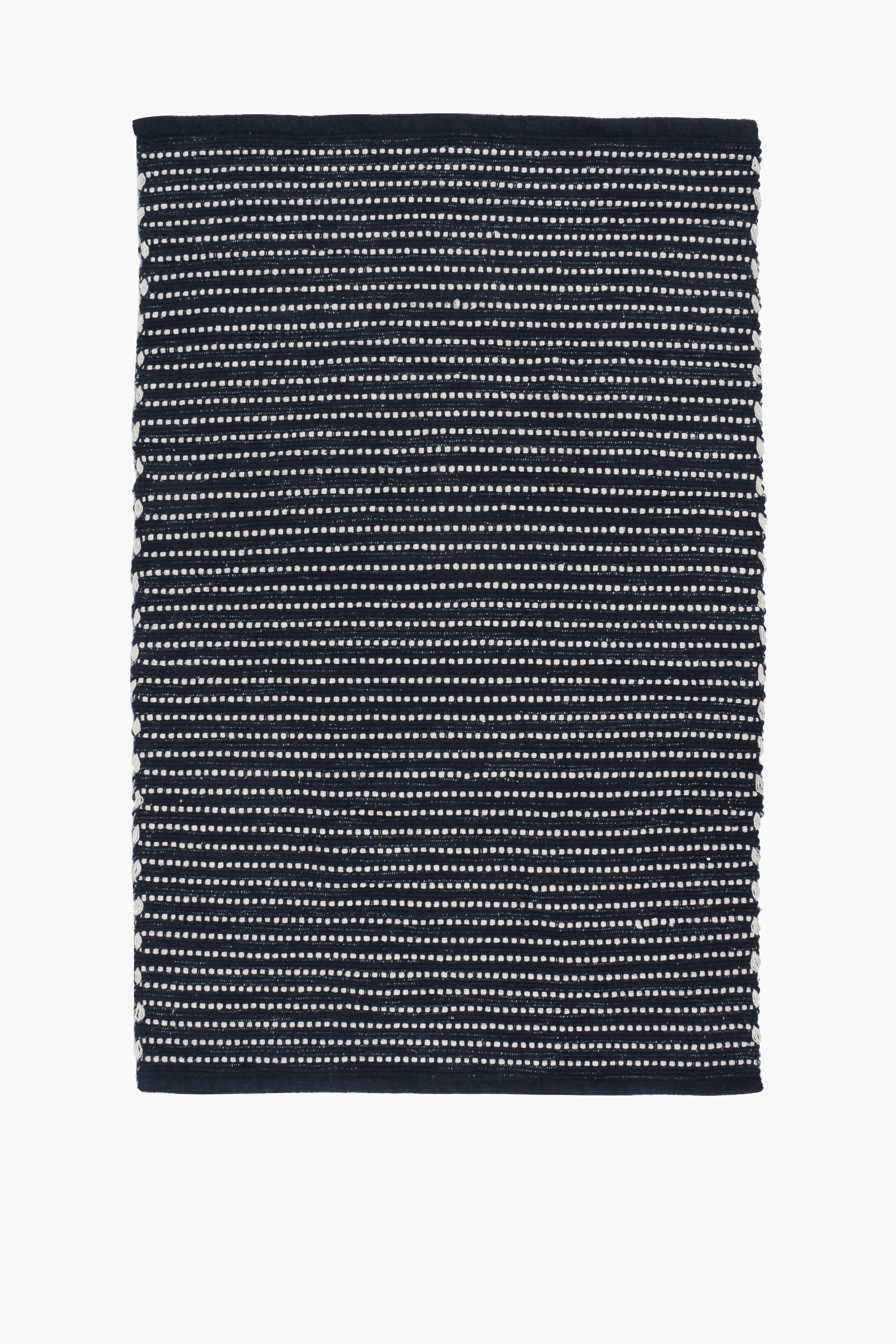 Boys Medium Navy Stripe Rug 70x110cm