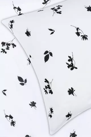 Embroidered Floral Euro Continental Pillowcase