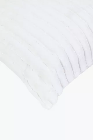Tufted Stripe Euro Continental Pillowcase, 65x65cm