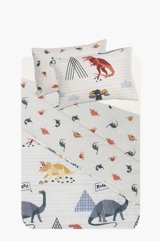 Soft Touch Geo Dino Reversible Comforter Set