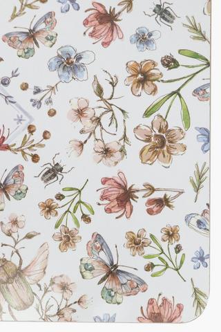 2 Pack Floral Cork Placemats