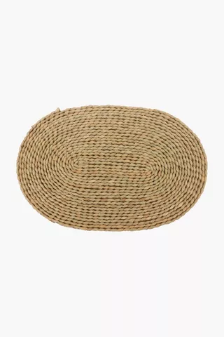 Natural Weave Oval Placemat