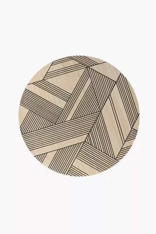 Wooden Geo Placemat