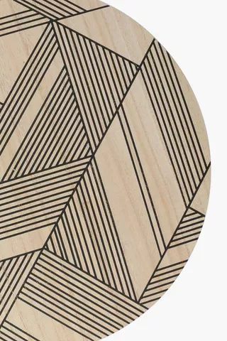 Wooden Geo Placemat