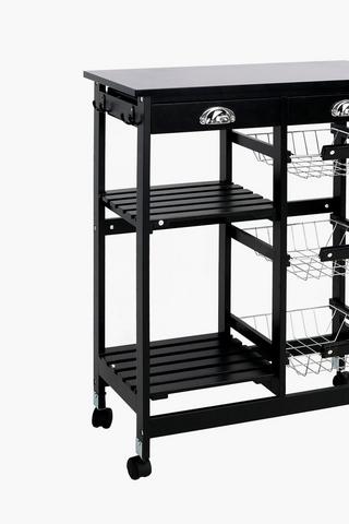 Kitchen Island With Racks