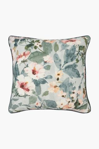 Premium Printed Amara Floral U And G Feather Scatter Cushion, 60x60cm