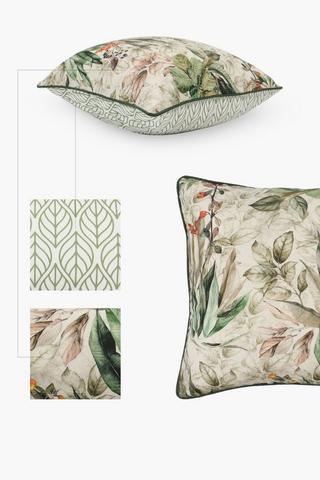 Premium Printed Adaline Leaf U And G Feather Scatter Cushion, 60x60cm