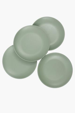 Metro 4 Pack Stoneware Dinner Plates