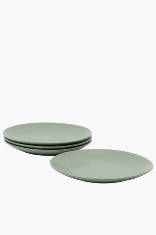 Metro 4 Pack Stoneware Dinner Plates