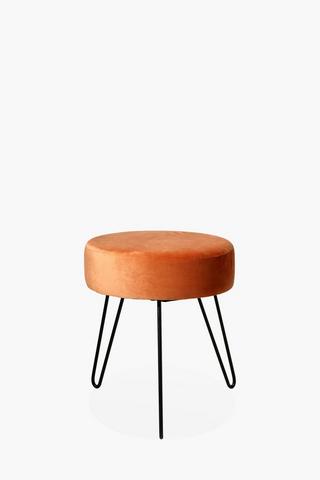 Velvet Hairpin Stool