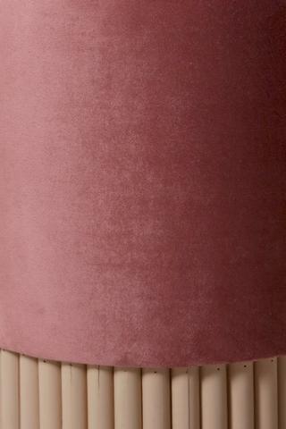 Wooden Base Ottoman
