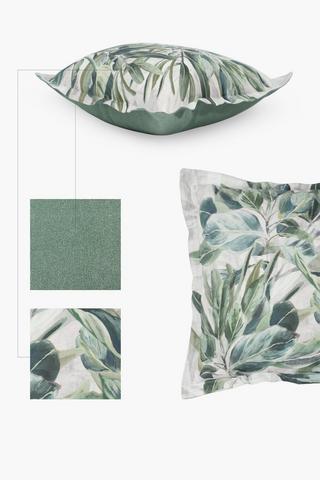 Printed Cardinal Leaf Scatter Cushion, 55x55cm