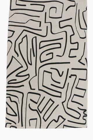 Chambray Abstract Table Runner