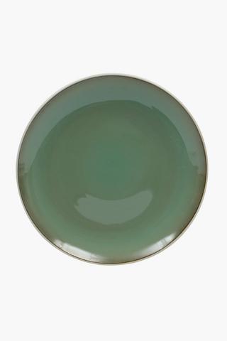 Two Tone Stoneware Dinner Plate