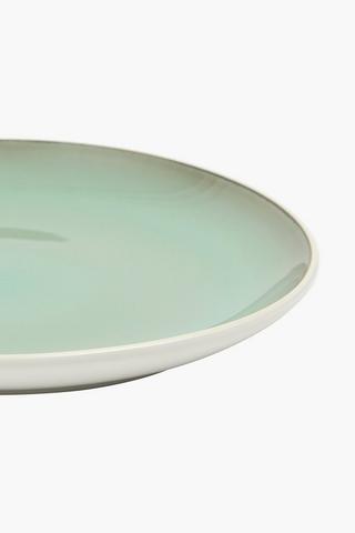 Two Tone Stoneware Dinner Plate