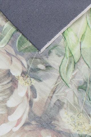 Chenille Printed Dove Protea Rug, 120x180cm